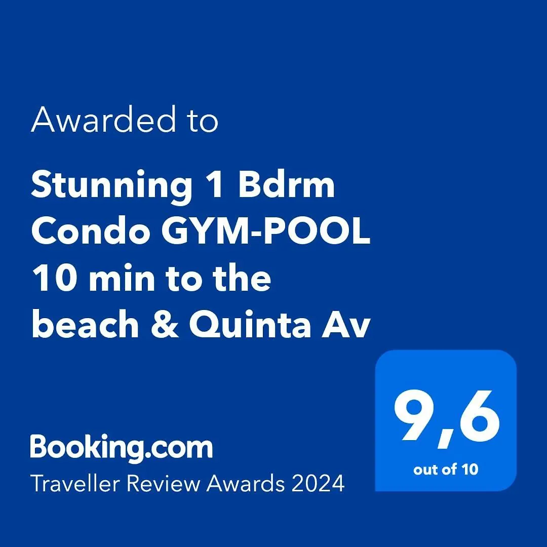 Apartment Stunning 1 Bdrm Condo Gym-Pool 10 Min To The Beach & Quinta Av Playa del Carmen Mexico